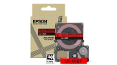  Original Epson LK-4RBF C53S672099 DirectLabel-Etiketten schwarz auf rot fluorescent 